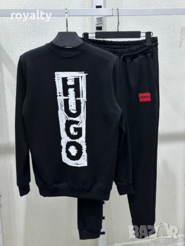 Hugo Boss Черен Мъжки Екип , снимка 2 - Спортни дрехи, екипи - 52394124