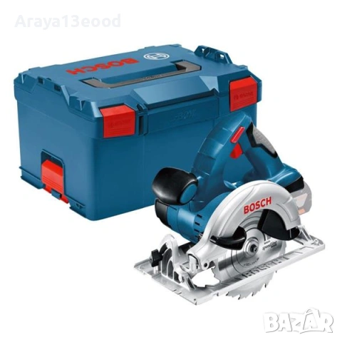 Акумулаторен ръчен циркуляр Bosch Professional GKS 18V-LI с куфар за съхранение