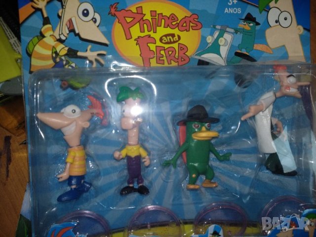 Фигурки за торта или игра  Финиъс и Фърб (Phineas and Ferb) , снимка 1 - Фигурки - 43393401