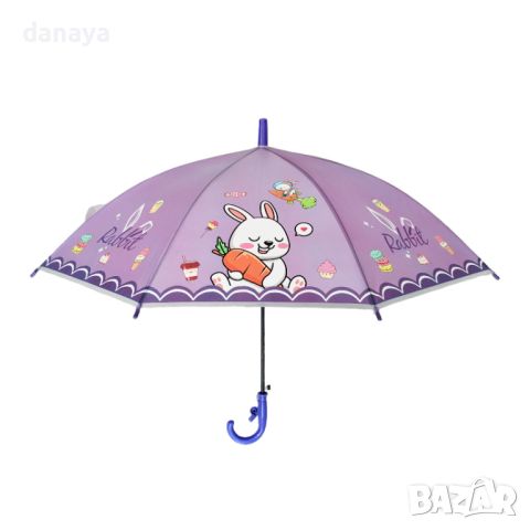 4725 Детски чадър със свирка и цветен принт, снимка 3 - Други - 45538798