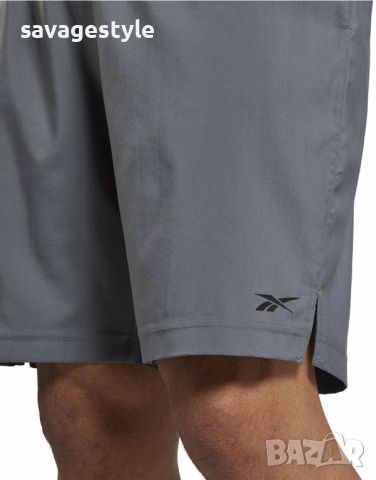 Мъжки къси панталони REEBOK Workout Ready Woven Shorts Grey, снимка 3 - Къси панталони - 45760635