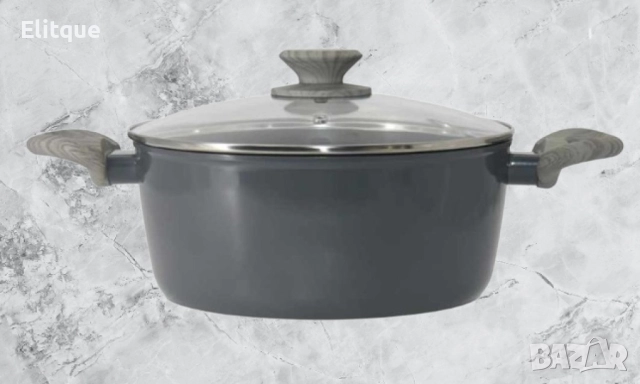 Тенджера Voltz Marseille OV54418D24, 24x10.5см.\4.5л., Топлинен сензор, Кован алуминий, снимка 4 - Съдове за готвене - 52879777