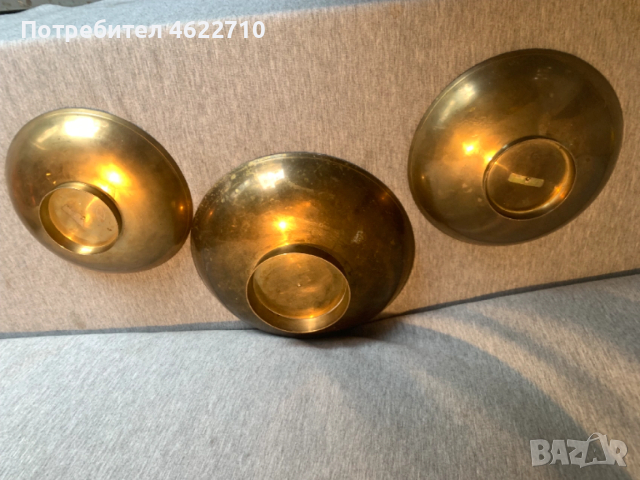 Месингови емайлирана купи  с рисувани патици , снимка 7 - Антикварни и старинни предмети - 53584121