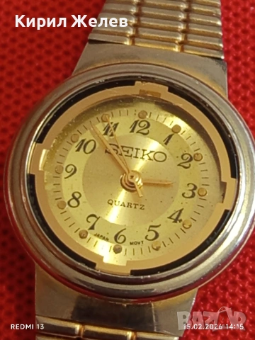 Марков оригинален дамски часовник SEIKO QUARTZ JAPAN стилен дизайн 28496, снимка 8 - Дамски - 53484095