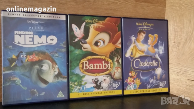 DVD анимации на Disney с по два диска 