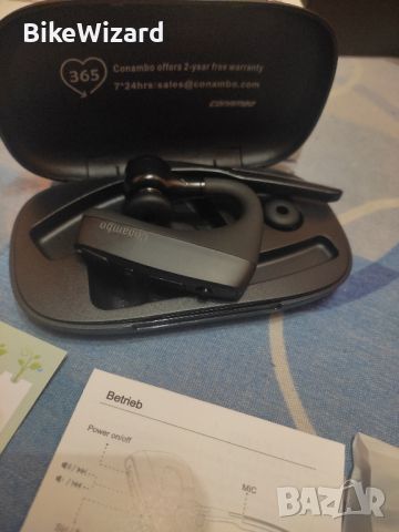 Conambo K18 Bluetooth слушалка / хендсфри  V5.1 шумопотискане с двоен микрофон НОВО, снимка 6 - Слушалки, hands-free - 45271693