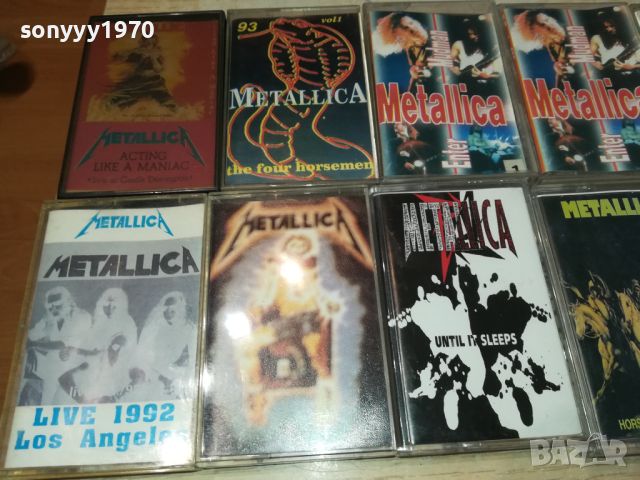 METALLICA ЛОТ 12 КАСЕТИ 300ЛВ 1206241350, снимка 3 - Аудио касети - 46168900