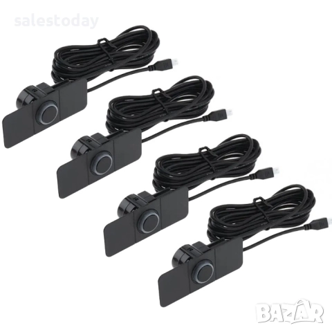 Парктроник за автомобил с черни датчици и звукова сигнализация, снимка 2 - Аксесоари и консумативи - 48054583