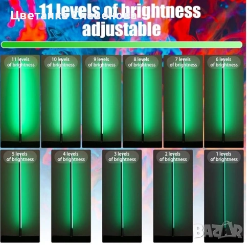 Фотографска лампа120 см. с димиране и памет, вградена батерия за YouTube, TikTok, парти бар и др., снимка 4 - Лед осветление - 53201015