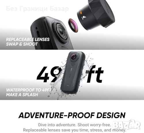 Нова камера Insta360 X4 Air 8K 360 камера FlowState стабилизация 165g