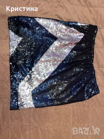 Пайетена парти пола, снимка 3 - Поли - 52554422