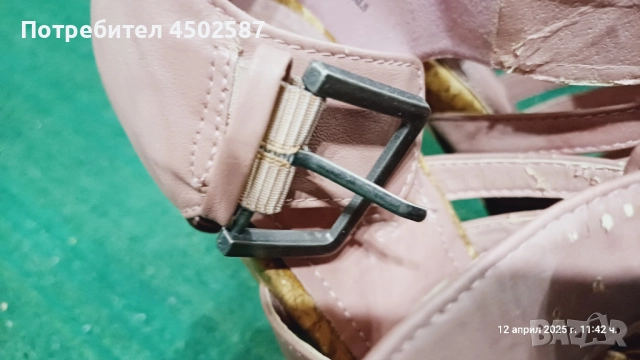 Розови обувки на висок ток, снимка 5 - Дамски обувки на ток - 52122358