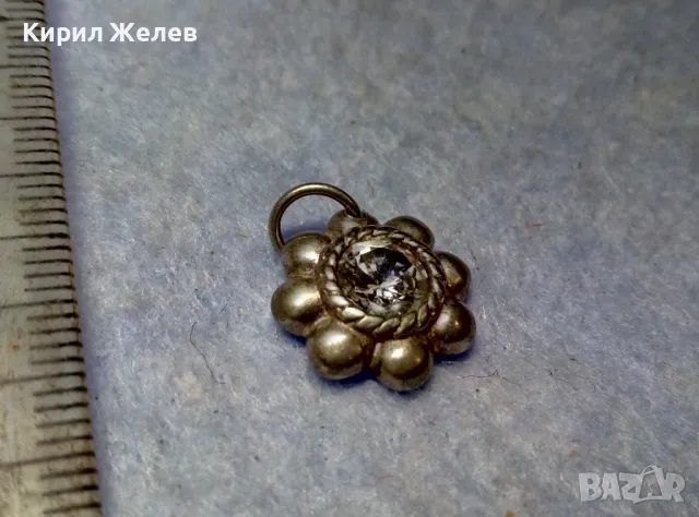 СТАР СКЪПОЦЕНЕН СРЕБЪРЕН ПЕНДАНТ МЕДАЛЬОНЧЕ СРЕБРО ВИСОКА ПРОБА с ЮВЕЛИРНО ФАСЕТИРАН ЦИРКОН 25905, снимка 10 - Антикварни и старинни предмети - 49682440