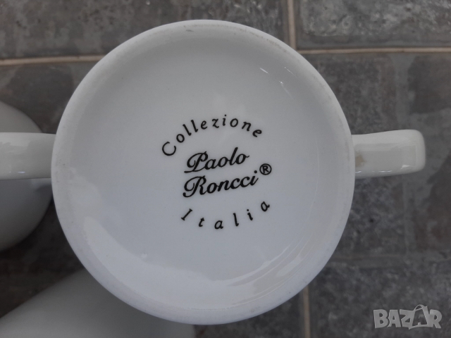 Чаши за чай кафе керамични – бели 6бр., снимка 3 - Чаши - 51625695