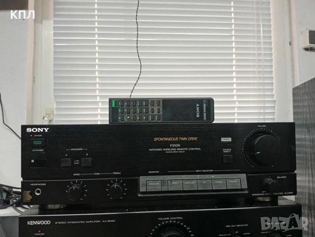 Усилвател SONY TA-F 310 + дистанционно управление , снимка 5 - Ресийвъри, усилватели, смесителни пултове - 53721683