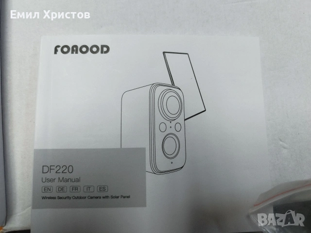 Безжична външна охранителна камера FOAOOD DF220 със соларен, снимка 4 - Камери - 53968750