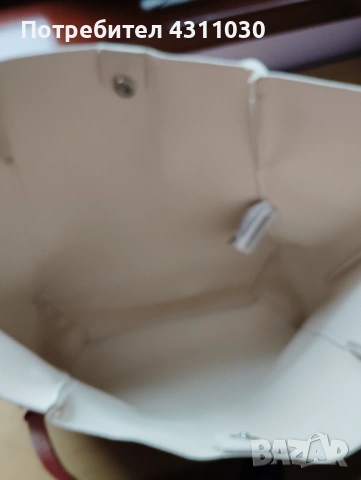 Дамска бежова чанта торба Mango, снимка 6 - Чанти - 53797934