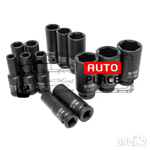 Ударни вложки 13 части 6 – стенни 1/2 Forsage, снимка 2 - Други инструменти - 53901012