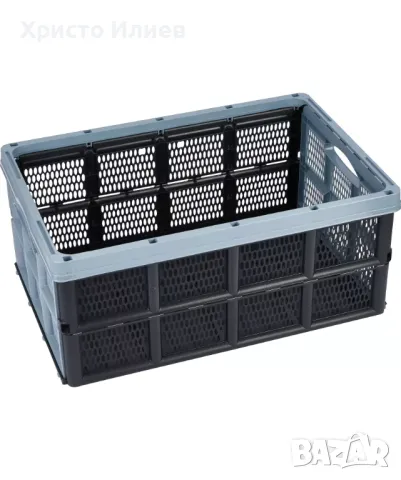 Сгъваема касетка пластмасова кутия за пазаруване съхранение