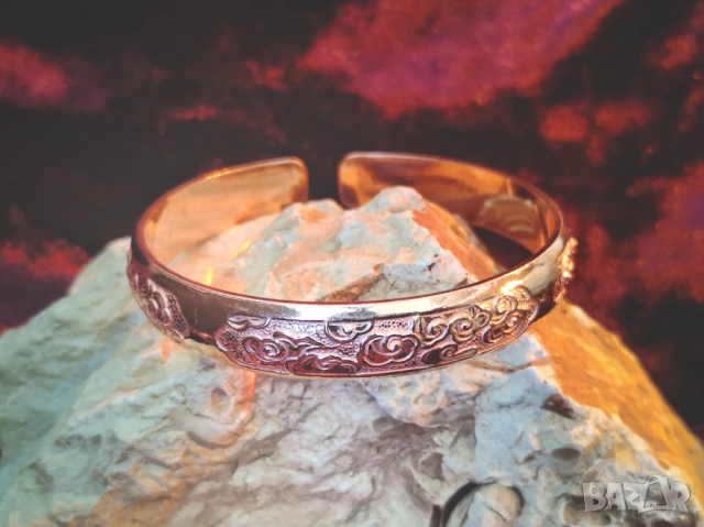 Медна терапевтична гривна 26, снимка 2 - Гривни - 53686522