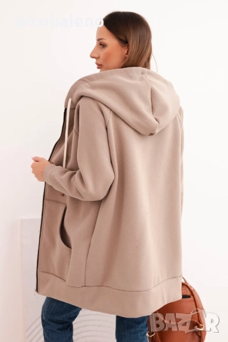 Дамски суичър с изолация и цип, 6цвята , снимка 4 - Суичъри - 52631860