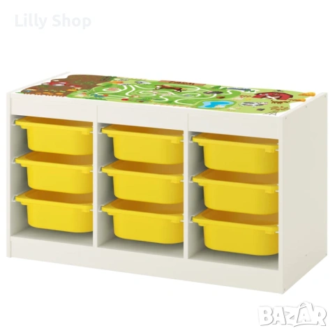 Стикер за мебел ИКЕА Бял Трофаст ферма/ Ikea Trofast Farm