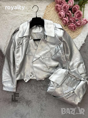 Кожено Яке LFS Silver Moon 9935, снимка 4 - Якета - 52837877