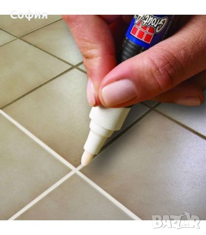 Избелващ маркер за фуги Grout pen, снимка 1 - Други - 46100143