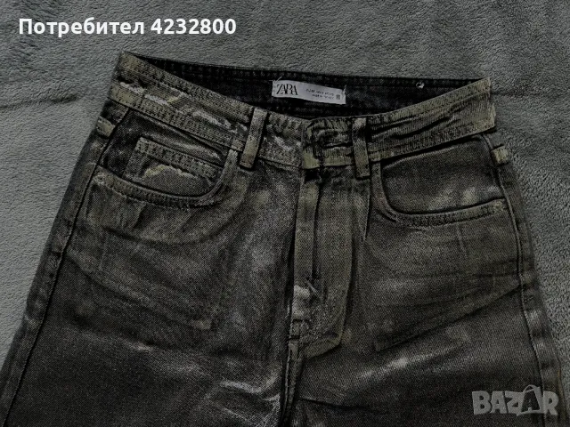 Лъскави дънки ZARA, снимка 2 - Дънки - 47216700