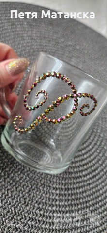 Красиви чаши с кристали , снимка 8 - Чаши - 54166952