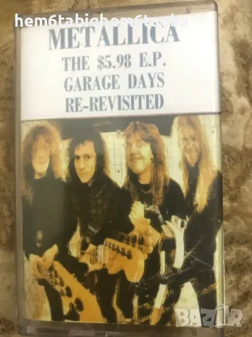 РЯДКА КАСЕТКА - METALLICA - The $ 5.98 E.P - Garage Days Re-Revisited , снимка 1 - Аудио касети - 43155829