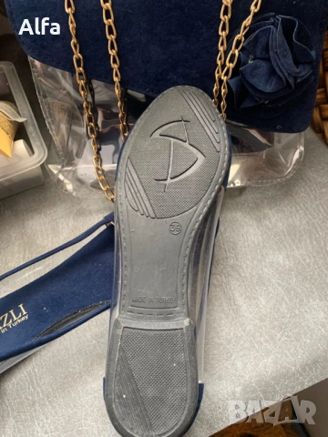 сет обувки + чанта в кралско синьо, снимка 5 - Други - 52268677