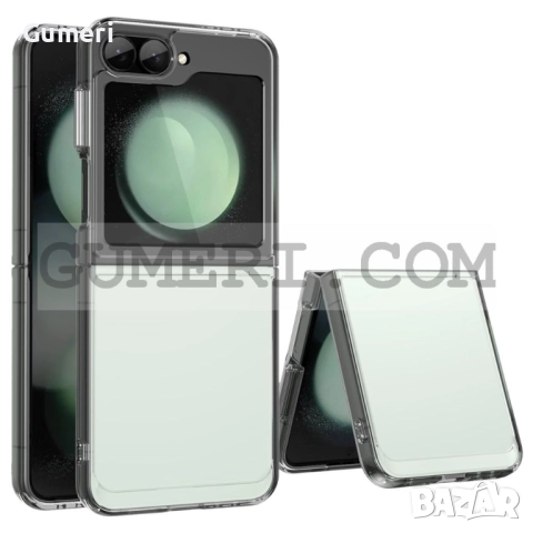 Samsung Galaxy Z Flip 6 Хибриден Гръб - Прозрачен С Цветни Кантове, снимка 5 - Калъфи, кейсове - 51445508