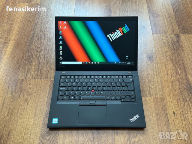 14' Core i5-6200u Lenovo ThinkPad T470 @ 8GB DDR4/256GB NVMe/HDMI/USB 3.1/Подсветка/Бат 6ч, снимка 1