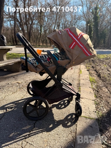 Cybex Priam 3 Karolina Kurkova + зимен чувал , снимка 2 - Детски колички - 53117898