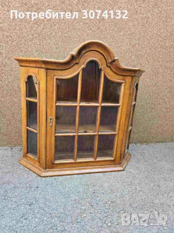 Витрина за стена в стил Рустик (големият размер)