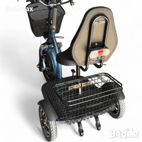  Електрическа триколка Fullmax H1 Traffic 750W, 48V/12Ah, Предно Предаване, Подсилена, 3 скорости, снимка 10 - Инвалидни скутери - 52569932