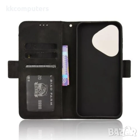Huawei Pura 70 Magnetic Wallet Кожен Калъф и Скрийн Протектор, снимка 5 - Резервни части за телефони - 51400433