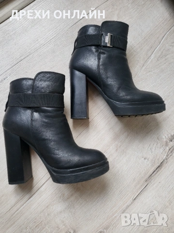 Високи боти естествена кожа 