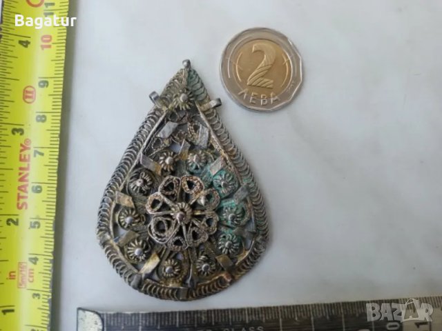 Възрожденски накит филигран,позлата,сачан,челник,гранулация , снимка 3 - Антикварни и старинни предмети - 50071667