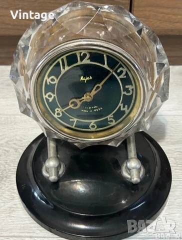 Съветски кристален часовник Маяк , снимка 4 - Мъжки - 53982512