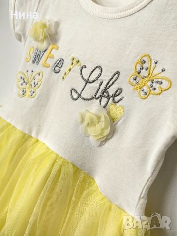 Красива, жълта рокля Breeze , снимка 2 - Бебешки рокли - 45633796