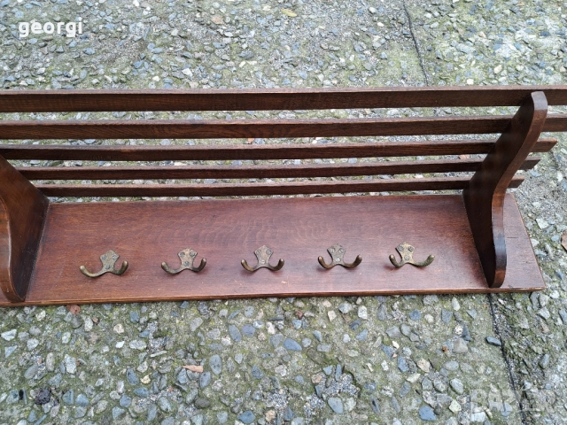 ретро дървена закачалка за стена , снимка 2 - Закачалки - 51987500