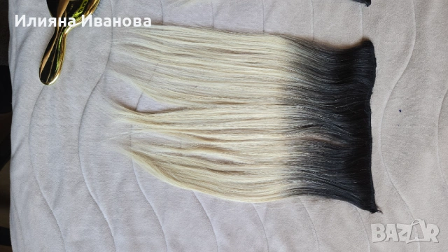 2 бр  Омбре двойни треси ест.коса , снимка 6 - Аксесоари за коса - 53783712