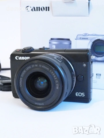 Фотоапарат Canon EOS M100 + обектив EF-M 15-45mm f/3.5-6.3 IS STM