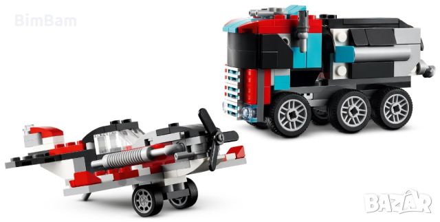 Конструктор LEGO®Creator 31146 - Камион с с платформа и хеликоптер 3 in 1 / 270 части, снимка 4 - Конструктори - 45808293