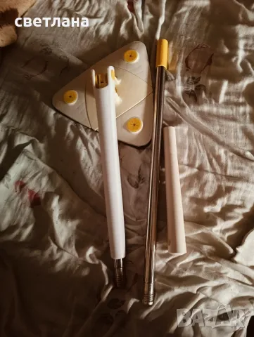 моп триъгълен въртящ на 360 - 2 броя са , снимка 2 - Мопове, кофи, четки и метли - 49709058