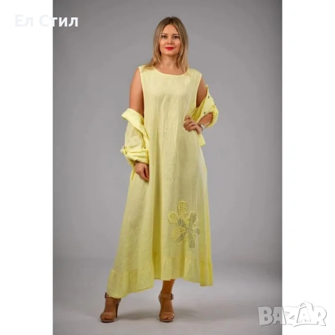 Рокля и късо яке комплект от две части, снимка 2 - Рокли - 53915592