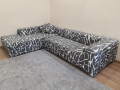 Еластичен калъф за диван "Харизма", сиво, снимка 5