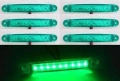 1бр. Лед LED габарити с 9 диода , 12-24V , ЗЕЛЕНИ за камион ремарке , снимка 1
